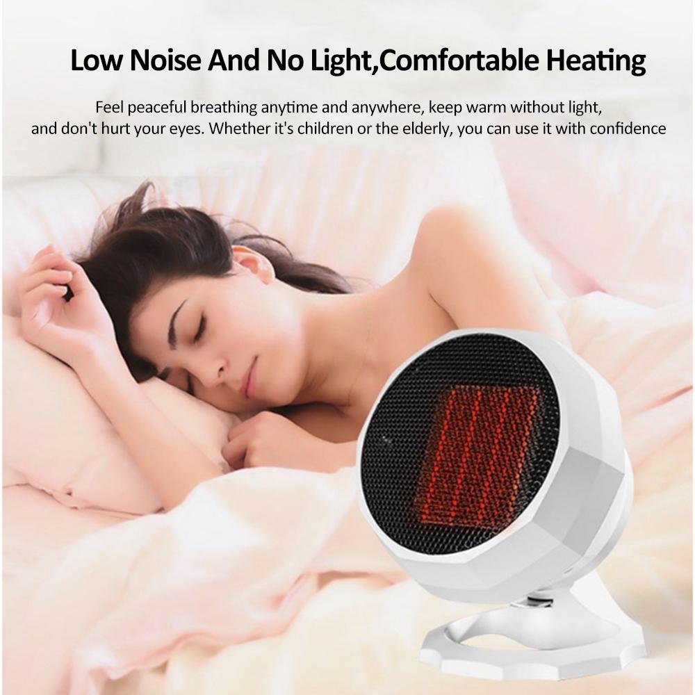 2000W Small Desktop Shaking Heater Space Heater Electric Warm Air Machine Ceramic Heating Low Noise