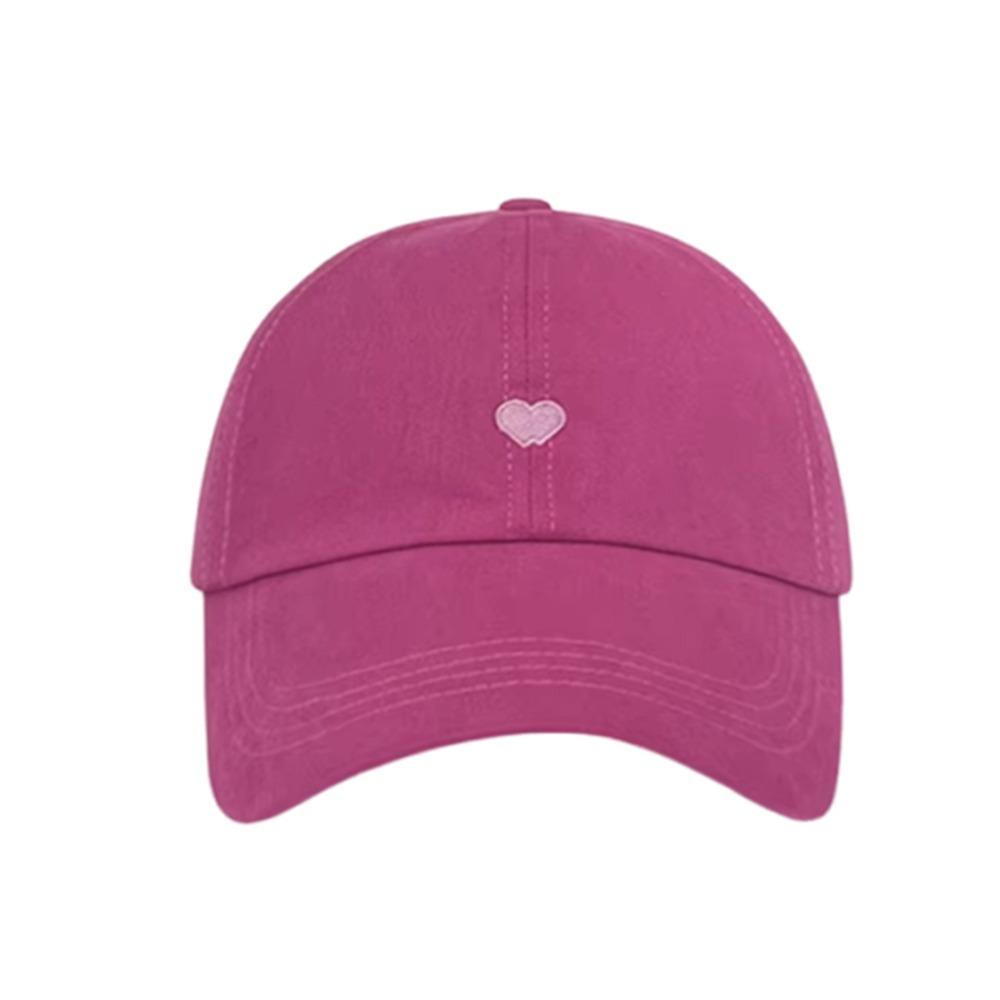 

Fashion Love Heart Summer Baseball Cap Sweet Breathable Sun Hat Casual Adjustable Peaked Caps Women Girls розы красного