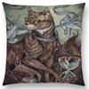 Dark Magic Creatures Mysterious Monster mythical beasts Sofa Pillow Case Cat Deer Bird Fox Tiger Snake Cushion Cover