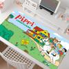 Cartoon P-Pippi Longstocking Mouse Pad Square Office Gaming Desk Mat Waterproof Non-Slip Rubber Decorative