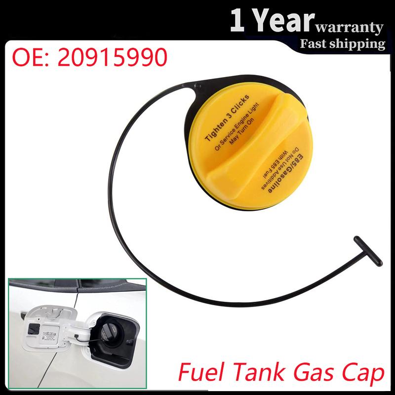 20915990 Gas Cap Fuel Tank Cap for Cadillac Escalade Chevy Avalanche Silverado 1500 Suburban Tahoe Sierra 1500 Yukon XL 1500