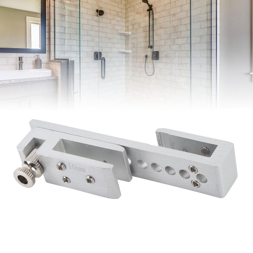 Metal Sliding Door Lock No-Drill Installation Glass Door Lock Shower Glass Lock  Bathroom Hardware