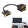 DVI 24+5 Y Splitter Adapter Male To Female For Double Monitor Setups With 1080P High Clear Video Output for Homes,