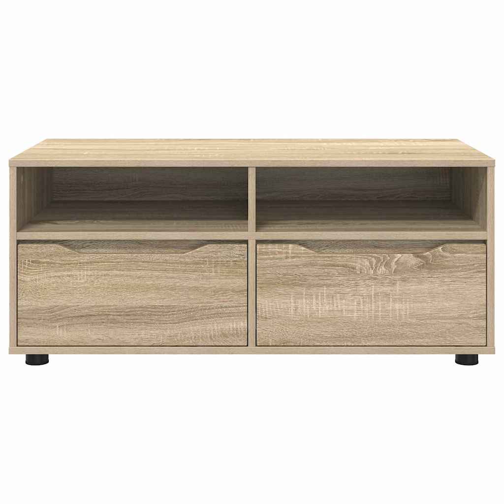 TV Stand in Sonoma Oak Finish 100 x 48 x 43 cm Engineered Wood