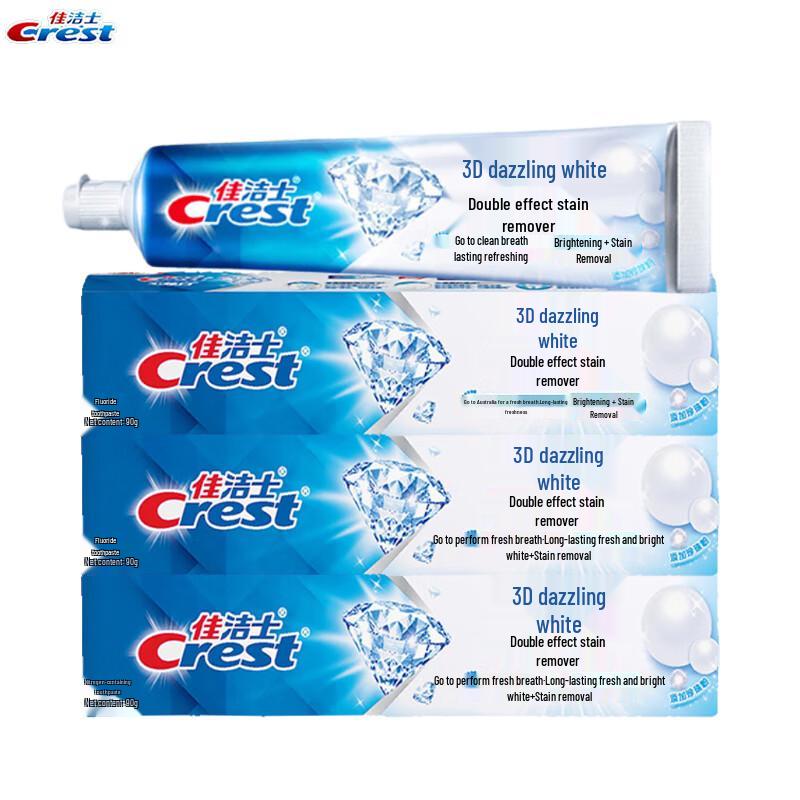 Crest 3D White Dual-Effect Stain Removal Toothpaste