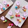 Children's Summer Colorful and Cute Three-dimensional Expression Pack Physical Acrylic Hair Ring Girls Large Head Rope