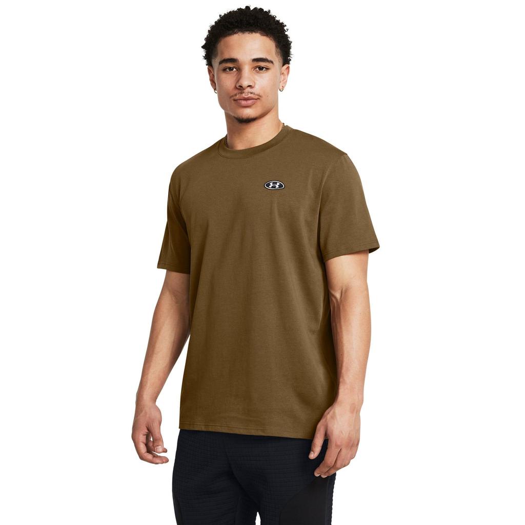 Under Armour Mens Patch Heavyweight Short-Sleeved T-Shirt