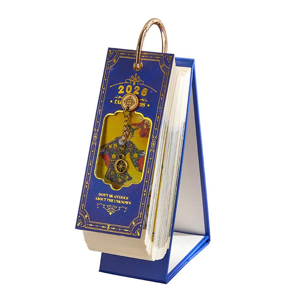 

Винтажная масляная живопись 2026 Календарь-открытка Вдохновляющие цитаты Планировщик расписания Домашний декор синий