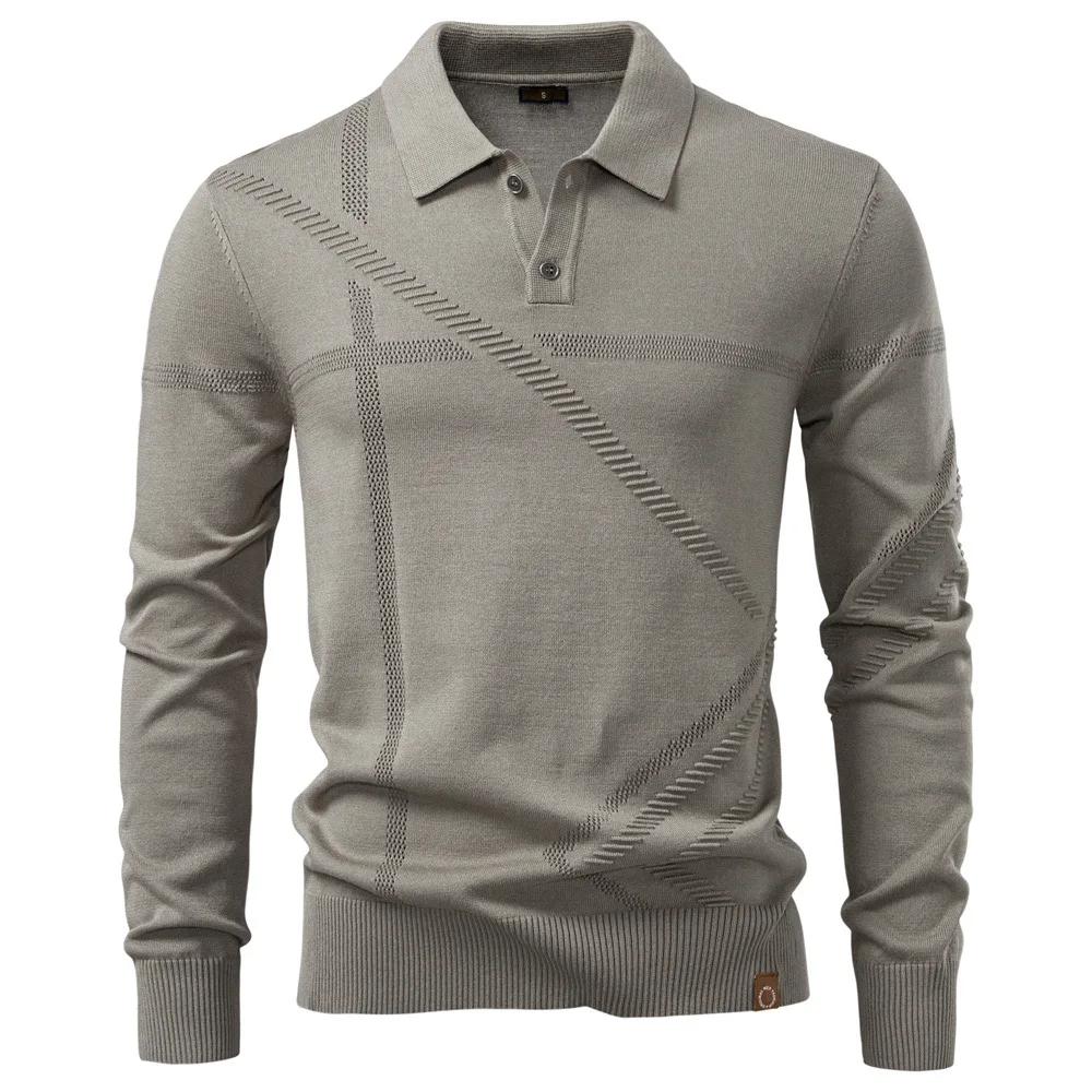 Essential! Long Sleeve Half-Zip Polo Shirt, Slim Fit Casual Top