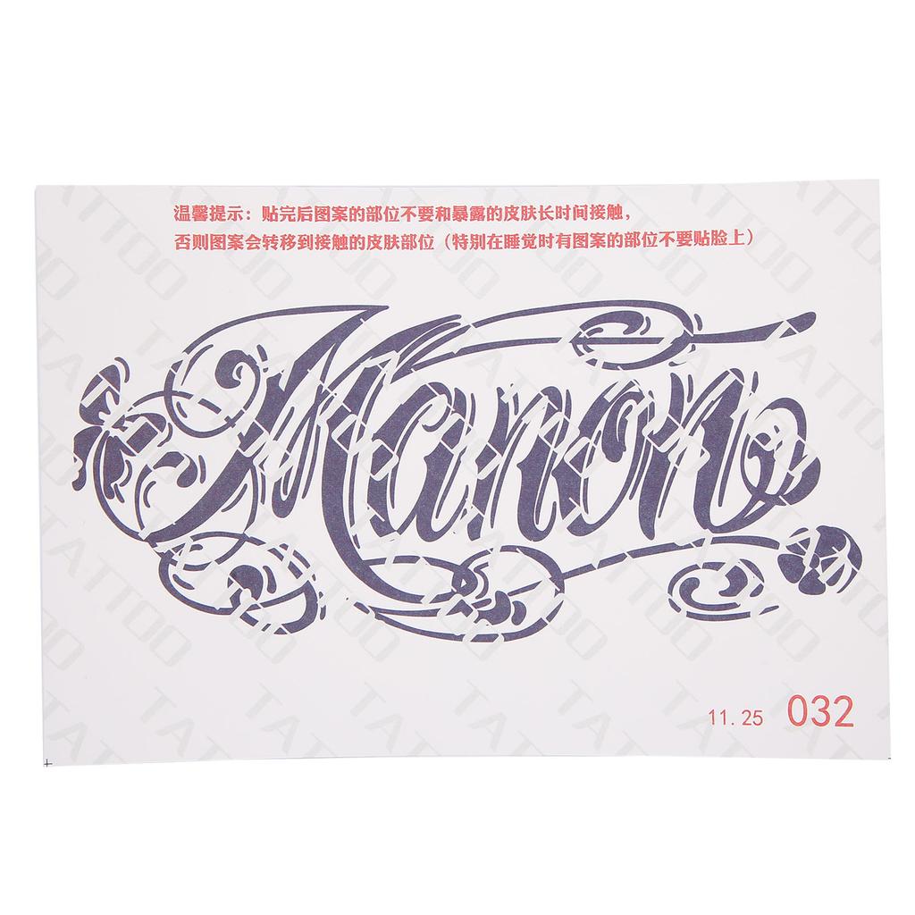 Temporary Tattoo Stickers Portable Waterproof Unisex Exquisite Tattoo Sticker Accessory