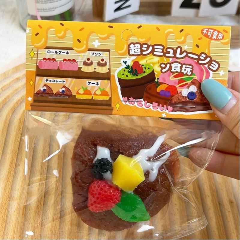 Squeeze Cake Fidget Pinch Toy Soft  Stress Relief Food Toy for Kids Christmas Stocking Stuffer Party Decoration A4