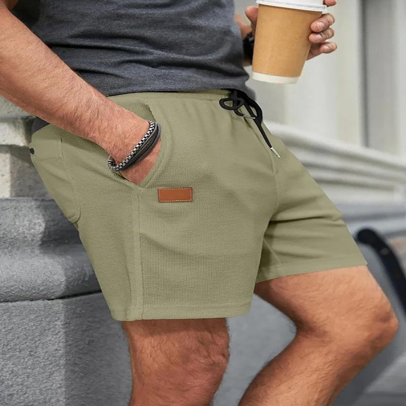 

Летние однотонные спортивные шорты для активного отдыха, дышащие, свободные, шорты для фитнеса, мужские спортивные штаны S зелёный