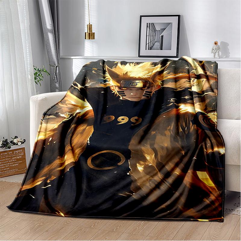 3D N-Naruto Cartoon Anime I-Itachi Flannel Blanket Soft Warm Throw Blanket for Bedroom Living Room Bed Travel Camping Picnic Kid