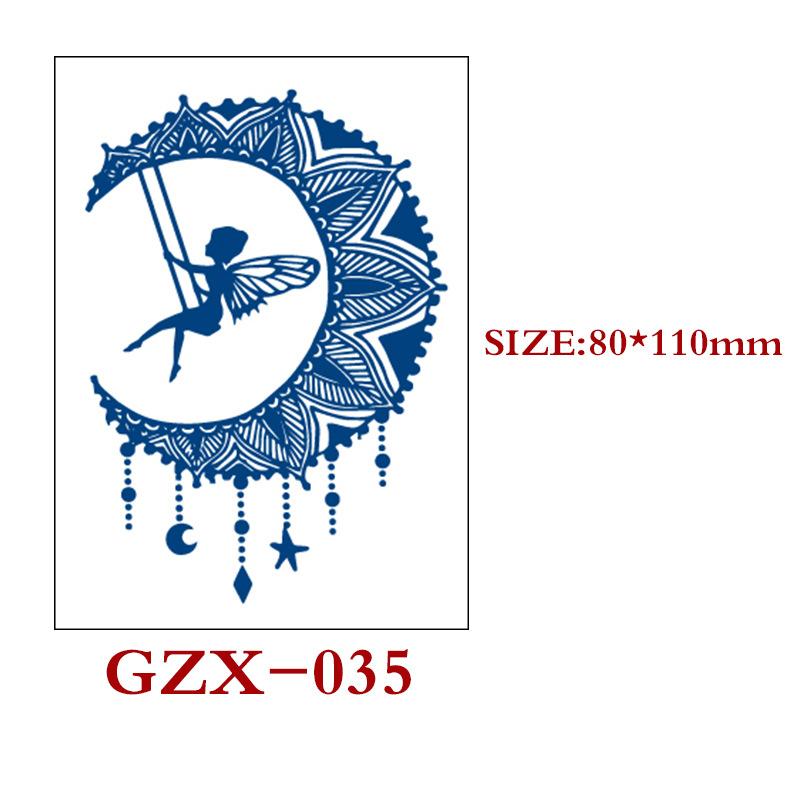 Herbal Semi-Permanent Tattoo Sticker, Semi-Permanent Tattoo Sticker, Waterproof, Sweat-Proof Tattoo