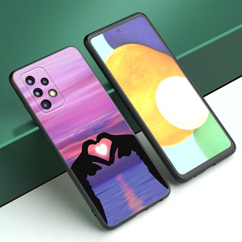 Love On The Finger Kpop Case For Samsung A04 A21 A30 A50 A52 S A13 A14 A22 A23 A32 A53 A73 5G A11 A12 A31 A33 A51 A70 A71 A72