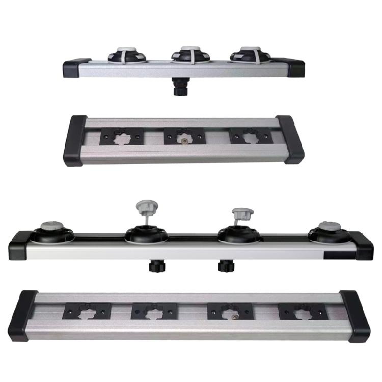 Aluminiumlegierung Schiebe-Schienenhalterung Kanus Kajak Montagebasis Angelrutenhalter Montagebasis Gepäckträger Einfach zu bedienen