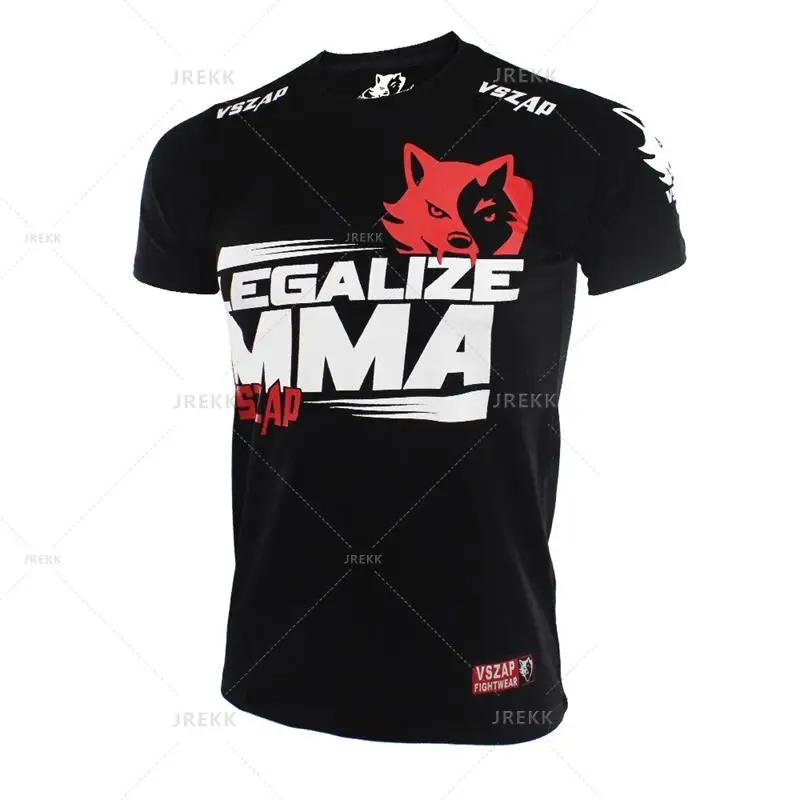

3D Print Sports Quick-dry Breathable Men T-shirt Outdoor Street Boxing Muay Thai Team Training Parent-child Short-sleeve Summer 6XL