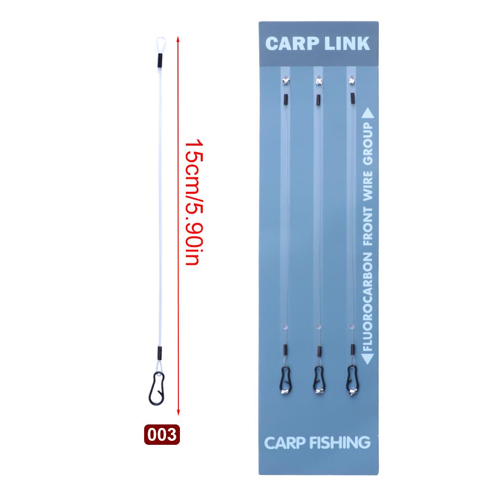 FTK Carp Fishing Link - 3pcs High Carbon Steel Connecting Ring Spinner Fishing Gear with Line Carp Fishing Accessories