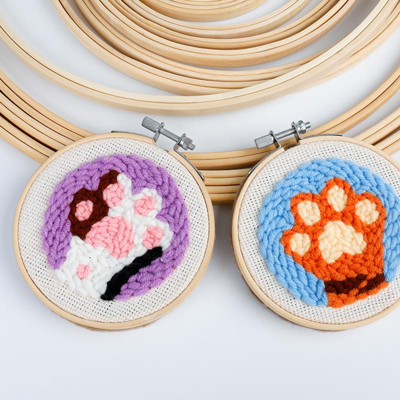 9 Styles Bamboo Frame Embroidery Hoop Ring Diy Embroidery Painting Cross Stitch Kit Round Bamboo Frame Sewing Tools Home Decor
