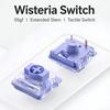 Gateron NuPhy Wisteria (T55) Nízkoprofilový spínač 55g Hmatový 3pinový Ultratenká Mechanická Klávesnice Továrně Mazané Mini Pro NuPhy Air