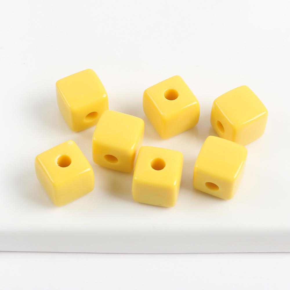 

Акриловые однотонные квадратные бусины Квадратные бусины Бисероплетение Свободные бусины Сделай сам Бусина Разделитель Браслет-барьер Ожерелье Материал для бисероплетения Ювелирные аксессуары 10 pieces