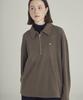 Moseu Angora Zip-Up Pullover_Beige