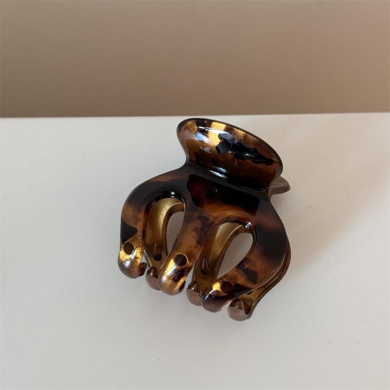 1Pc Retro Leopard Print Hairpin Daily Wear,with Multiple Styles Leopard Print Design Strong Grip, Suitable Different Hairstyles