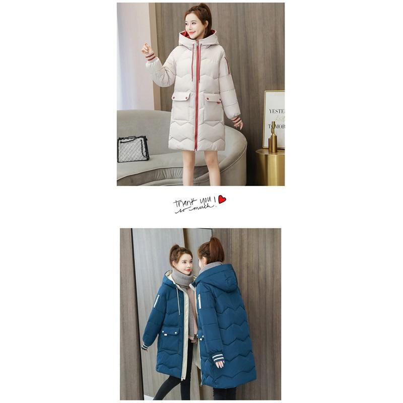 Women's Winter Mid To Long Loose Jacket Thick Cotton Jacket And Bread Jacket