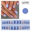 Square Head False Nail Full Cover Nail Tips Fashion French Fake Nails  Girl