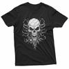 Creepy Skull With Tangled Roots And Branches 100% Cotton T-shirt Mens Tees Top