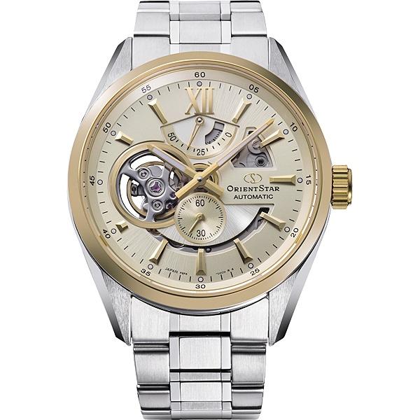 

ORIENT Men s RK-AV0124G (Contemporary Modern Skeleton Men s Metal) Round Watch Silver