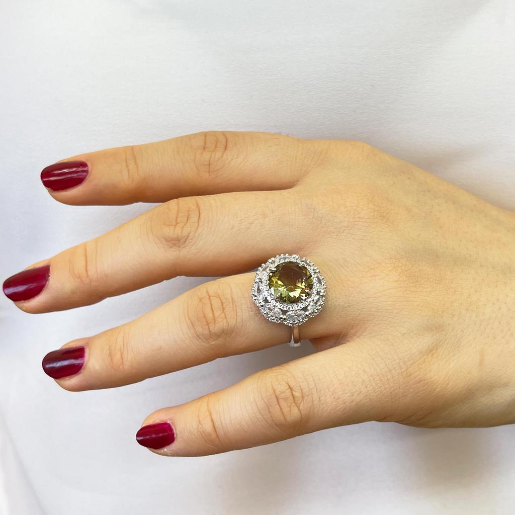 Round Zultanite Stone Silver Ring, Sultanite Gemstone Silver Ring, Color Change Stone Silver Ring, Turkish Disapore, Gift Idea For Women