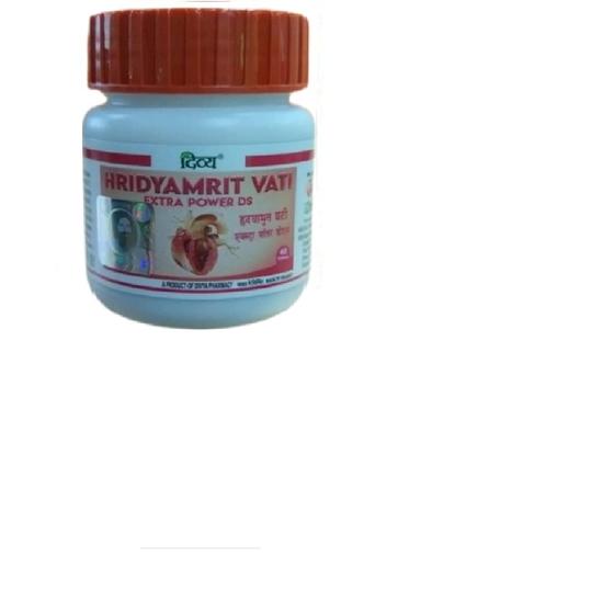 

Patanjali Hridyamrit Vati Extra Power 40 Tablets, Ayurvedic Supplement for Heart Health Blood Circulation and Cardiac Wellness Pack of 1