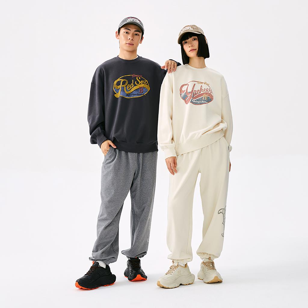 New MLB Preppy Style Collection Boston Red Sox 25FW Sweatshirt Unisex 3AMTV1054-43CGS