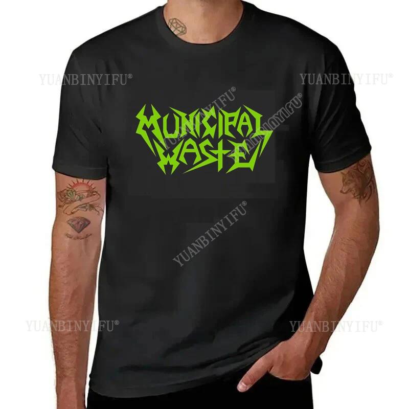 Harajuku Humorous and Funny MUNICIPAL WASTE  Printed Casual Plus Size T Shirts Gothic Hip Hop Style Tops Tee O-neck