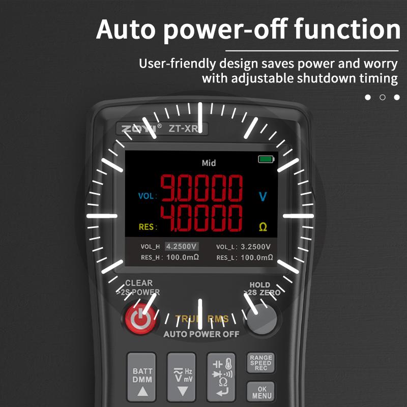 ZOYI Professional 4.5-Digit Multi-Function Digital Multimeter Battery Internal Resistance Tester True Effective Value  ZT XR1