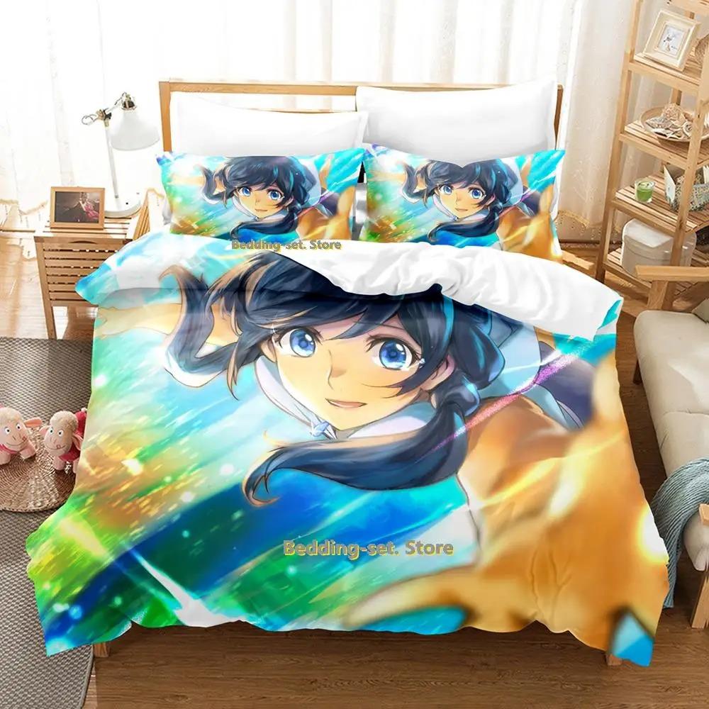 Nytt Weathering With You Sängklädesset Tecknad Anime tredelat set Vuxen Barn Sovrum Påslakan Set lakan och örngott