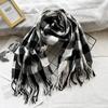 High End Couple Imitation Cashmere Small Plaid Scarf Autumn and Winter Tassel Warm Scarf Fashion Versatile Shawl