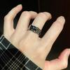 Niche Design Sense Dark Wind Butterfly Diamond Zircon High Sense Punk Retro Personality Trendy Cool Female Index Finger Ring