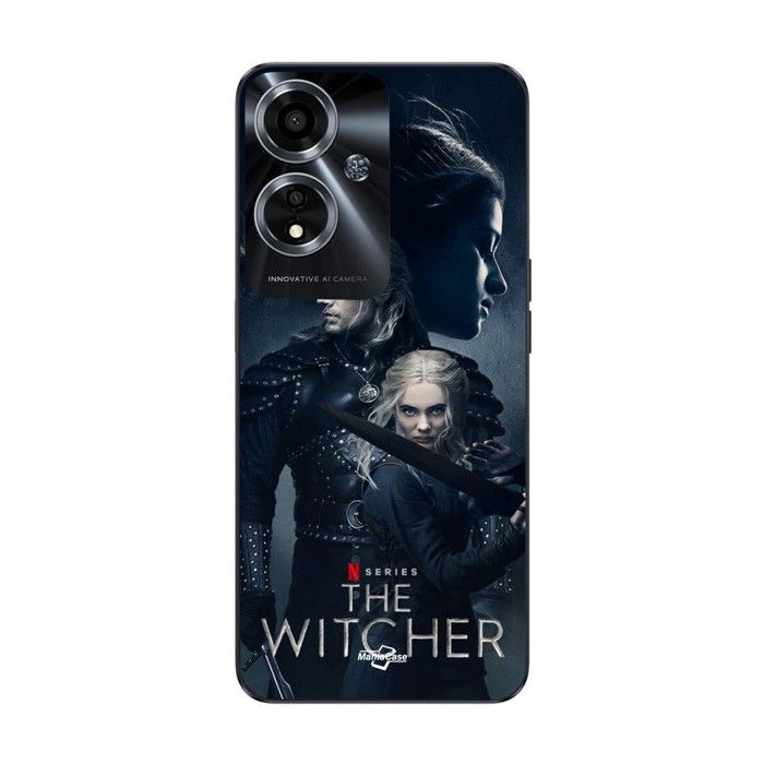 Coque de téléphone - MANIACASE - Oppo A59 5G - Silicone TPU - Noir - The Witcher