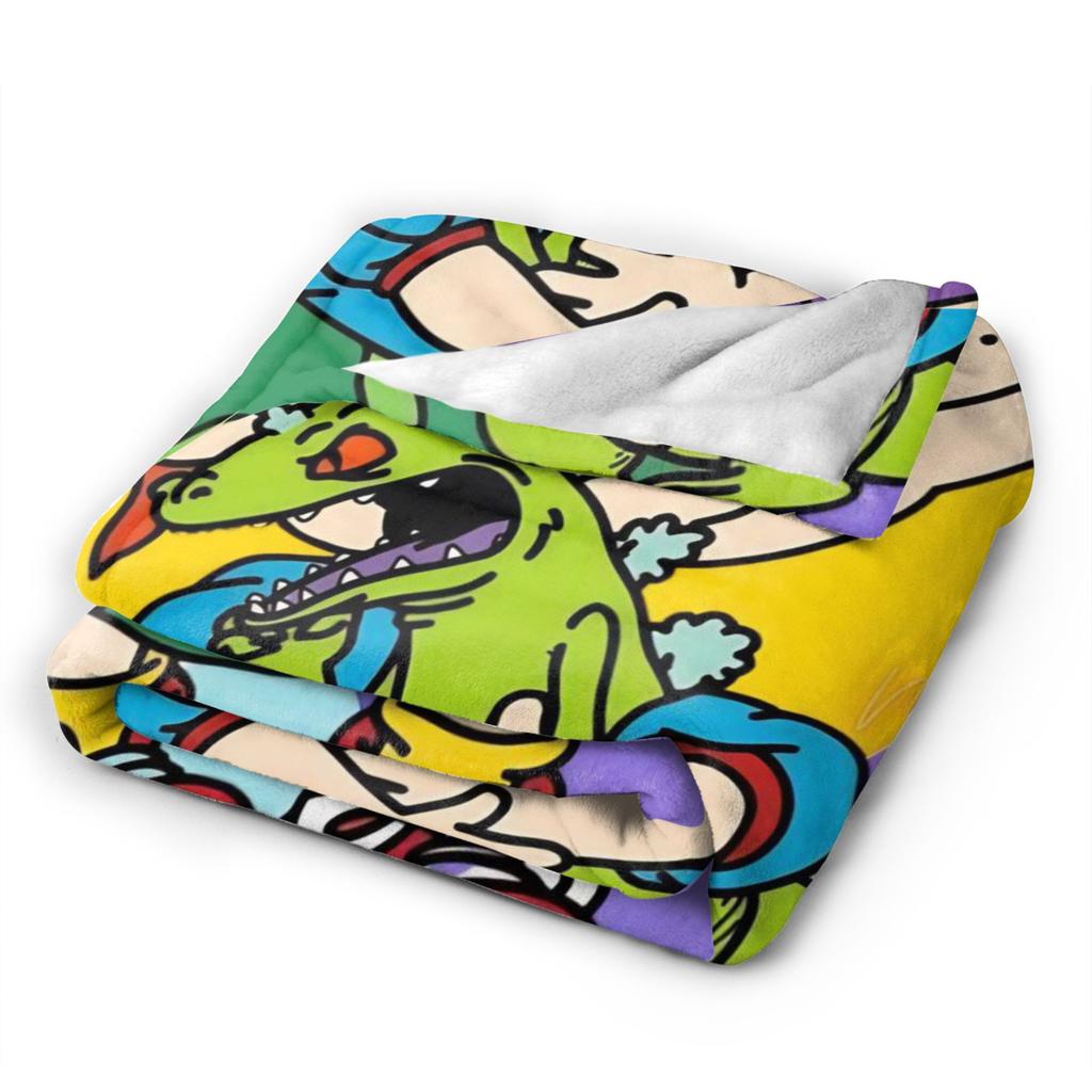Decorative Rugrats Chuckie Finster  Bedding Throws  Flannel Bedspread For Couch Chair Sofa Bed Street Trend Sofa Bed Cover