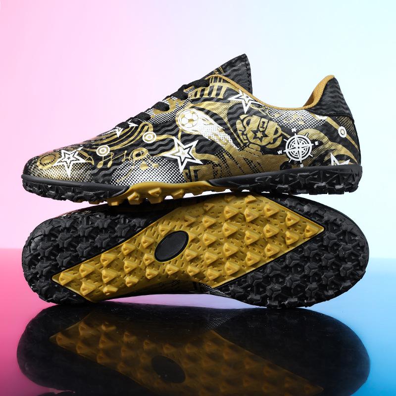 Children's Professional Football Training Shoes with Long Spikes for Boys and Girls - Medium and Large Sizes