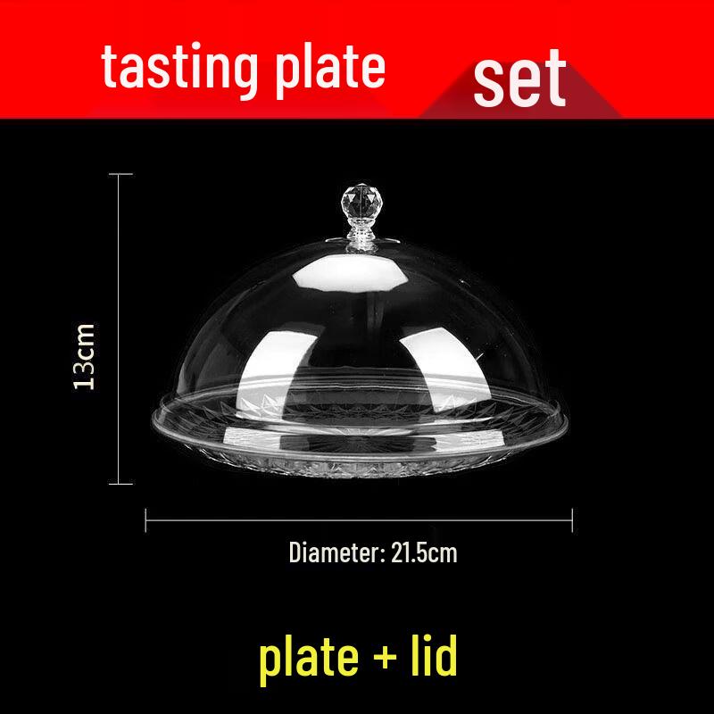 

Acrylic Dessert & Fruit Tasting Display Tray with Lid 1 Set