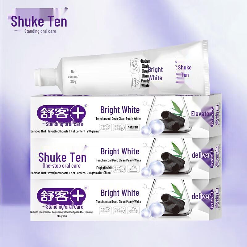 Shuke Bamboo Charcoal & Pearl Whitening Toothpaste