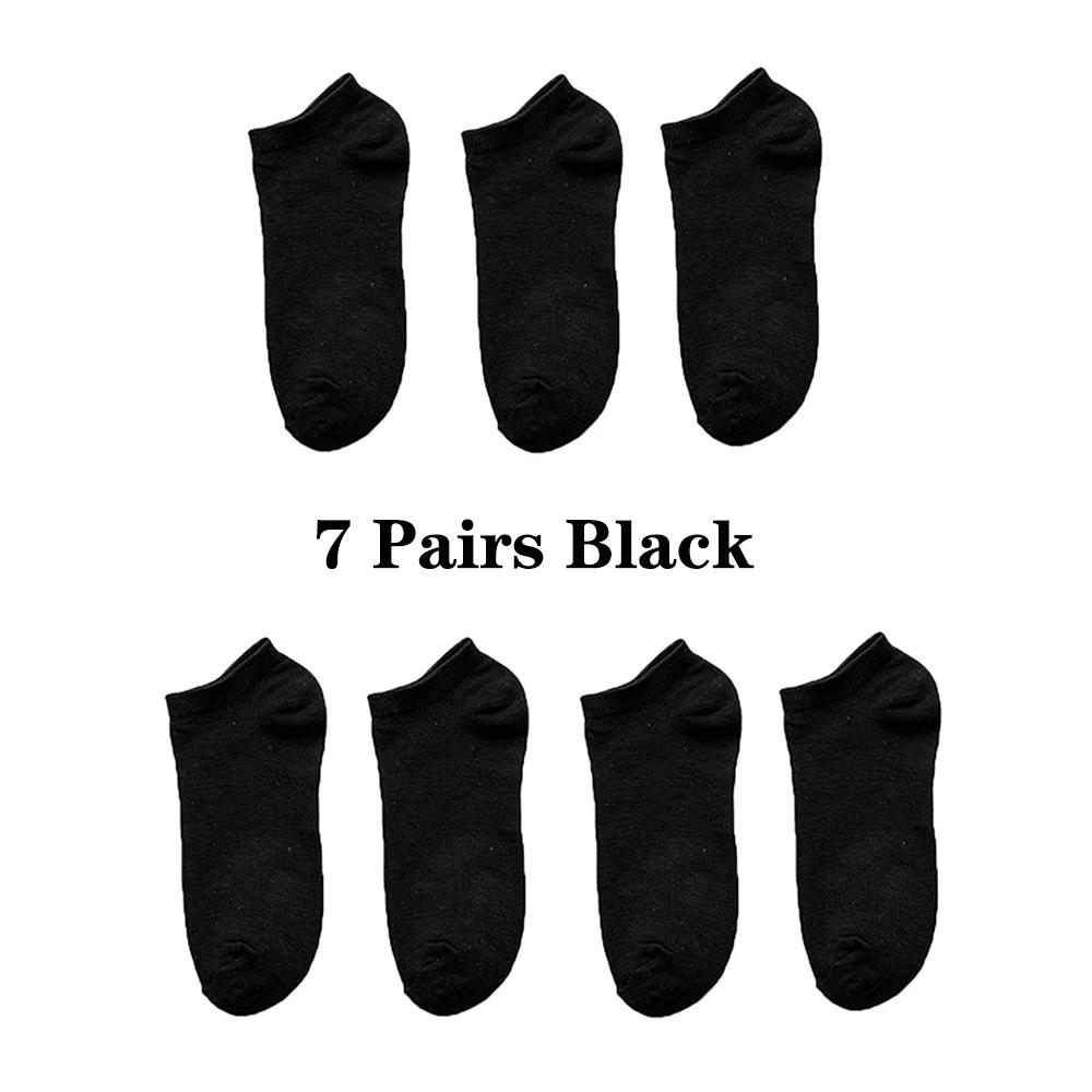 

7 пар мужских носков, хлопковые спортивные носки до щиколотки, женские сетчатые дышащие носки для езды на велосипеде, бега на открытом воздухе, велоспорта, путешествий, не показывающие носки EU 35-39