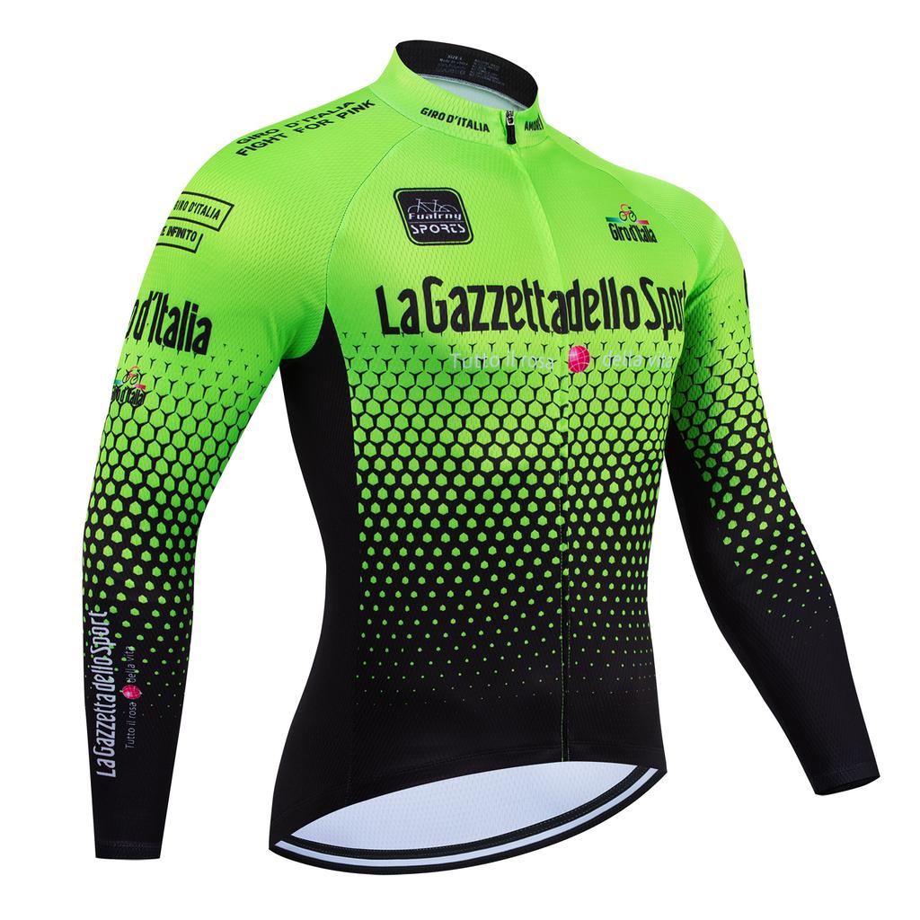 2026 Tour de Italia D'ITALIA Maillot de Ciclismo Premium Anti-UV Sudadera de Manga Larga Traje de Ciclismo Otoño Secado Rápido Uniforme de Carrera