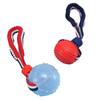Dog Toy Ball Golden Retriever Bite-Resistant German Shepherd Malinois Training Ball Dog Training Interactive Belt Tetherball Pet Supplies