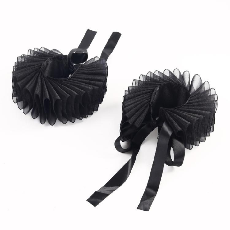 Wrist Cuffs Ruffled Collar Perfect For Cosplay, Stage Performances, And Costume Parties Halloween Photo Props