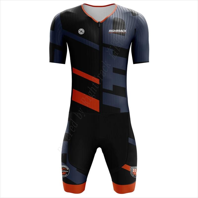 MEN'S Performance Triathlon Trisuit World Championship Short Sleeve Colorful Skinsuit Swimming Summer Breathable Cycling Suit Set 2026