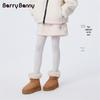 BARRY BANNY Girls' Winter Fleece-Lined A-Line Skirt